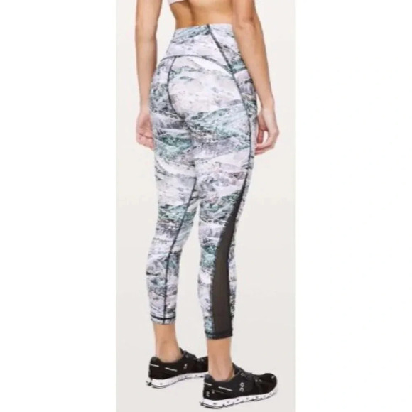 Lululemon Train Times Pant 25" Springscape Multi-sz 10 - Picture 2 of 6